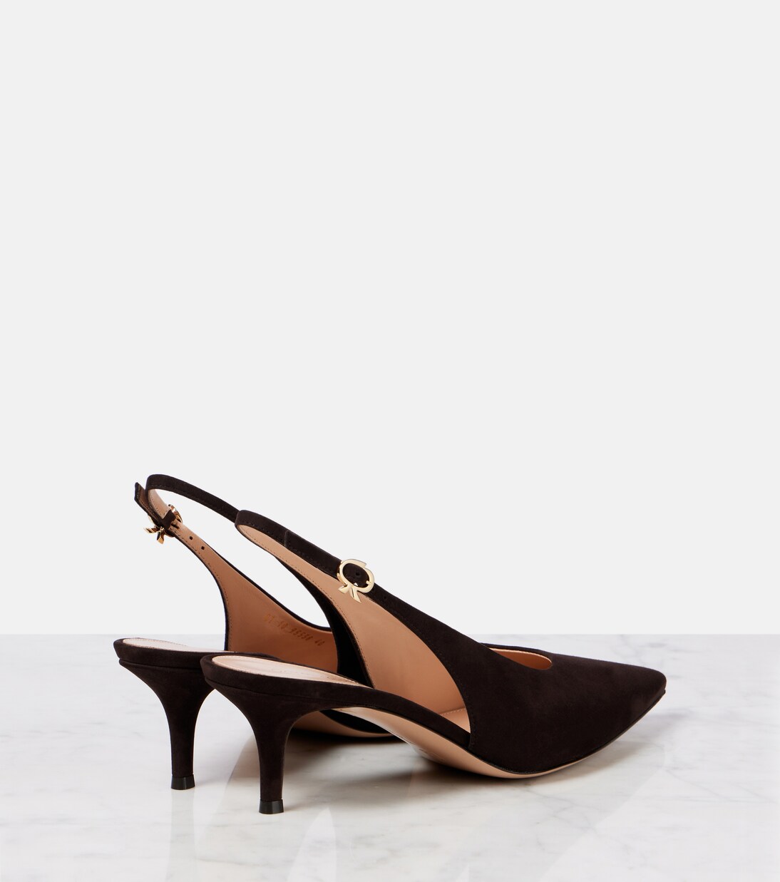 Robbie 55 suede slingback pumps | Gianvito Rossi