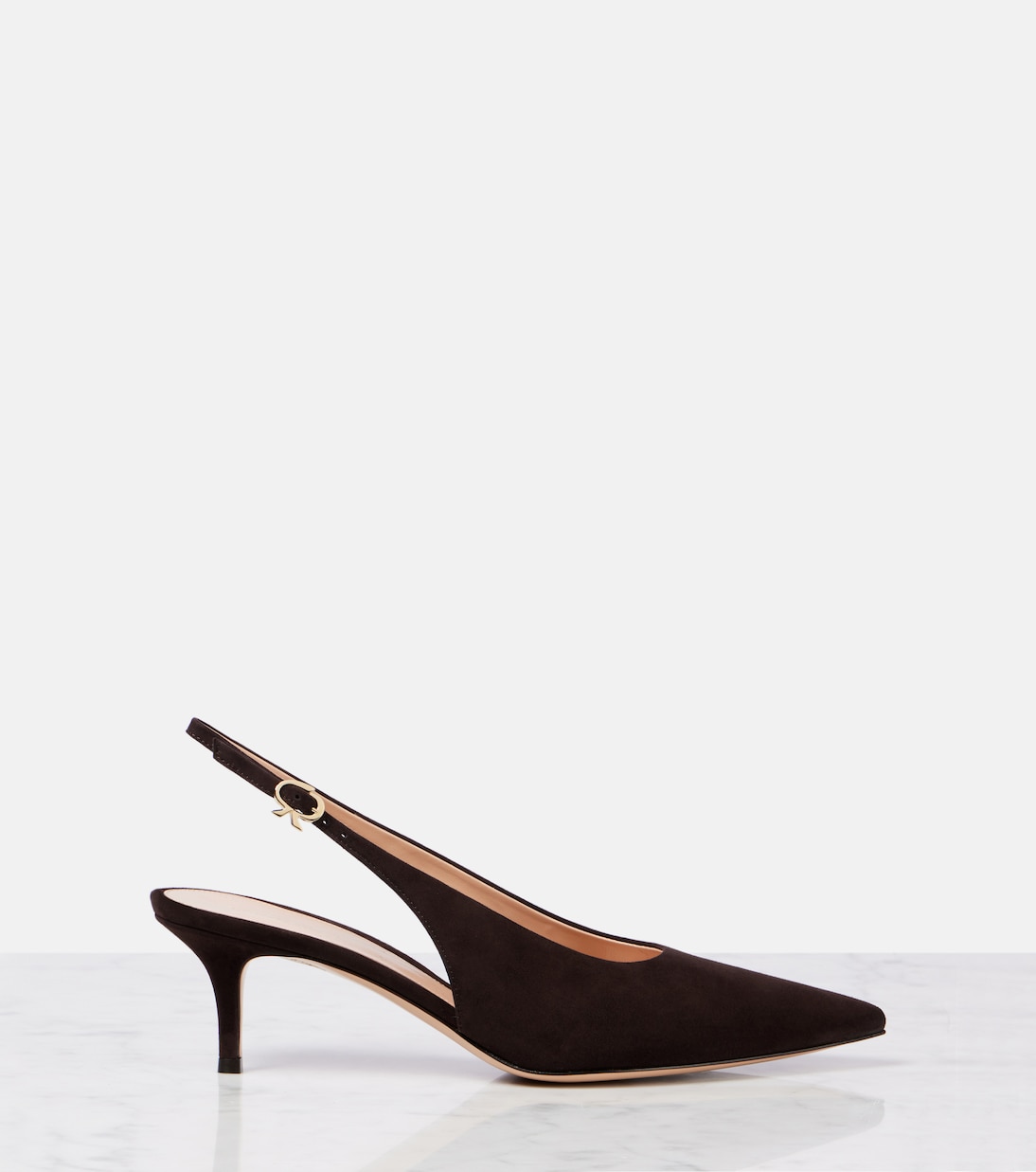 Robbie 55 suede slingback pumps | Gianvito Rossi