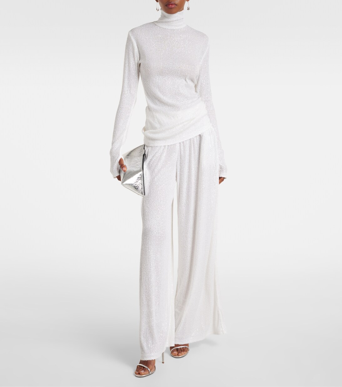 Sequined turtleneck sweater | Norma Kamali