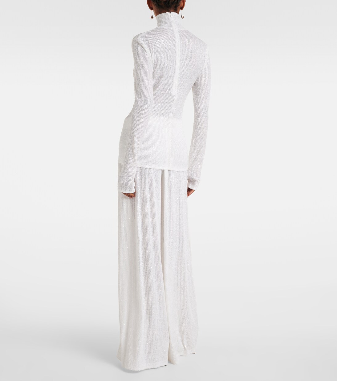 Sequined turtleneck sweater | Norma Kamali