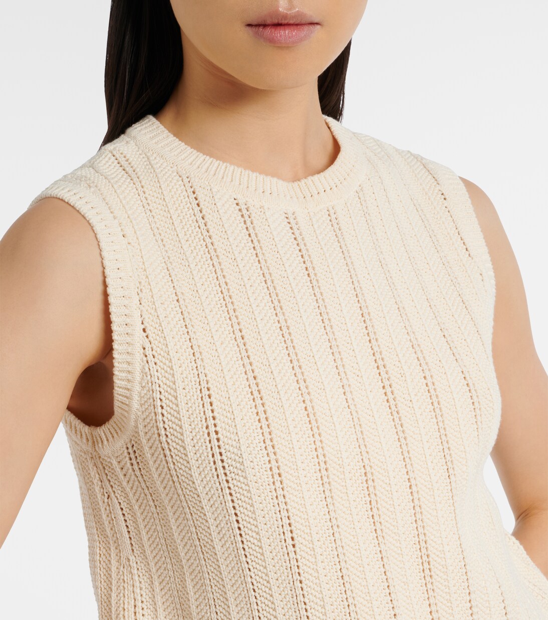 Zabou scalloped pointelle cotton top | Altuzarra