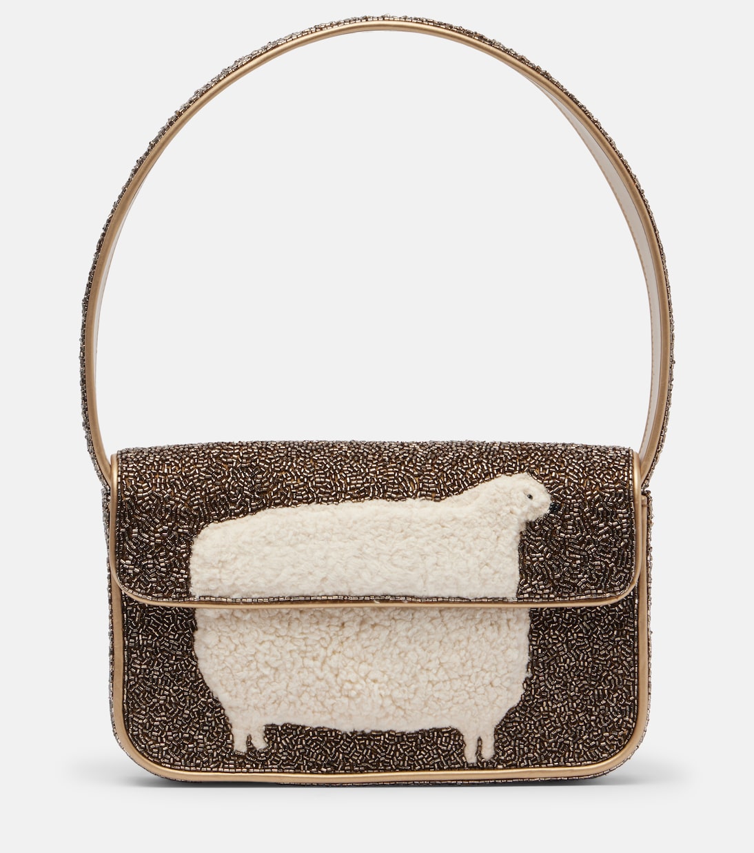 Tommy beaded shoulder bag | Staud