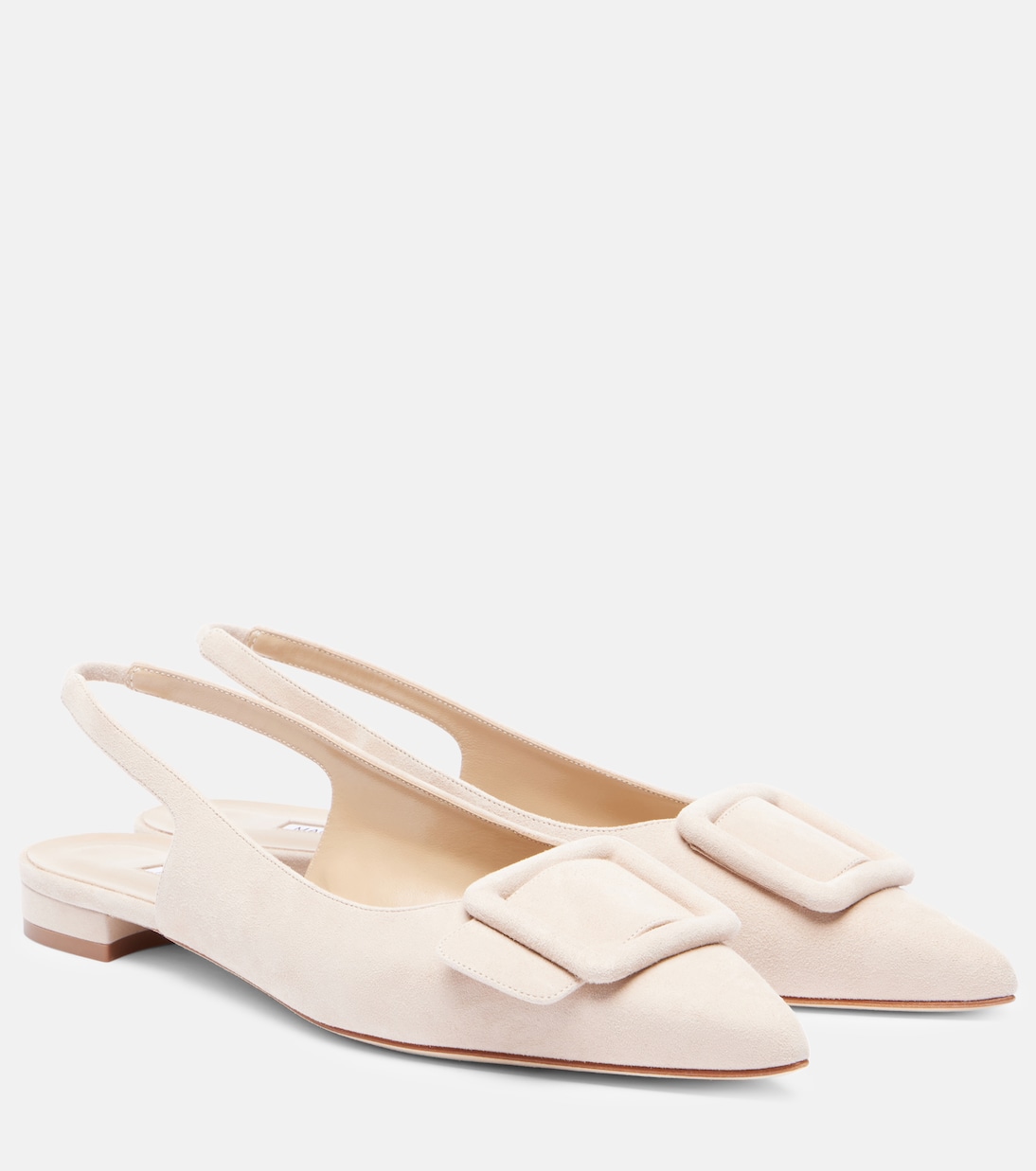 Maylura suede slingback flats | Manolo Blahnik