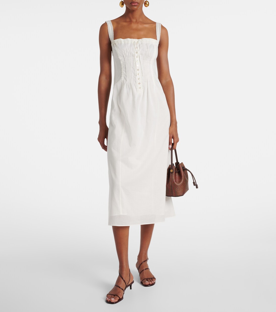 Robe midi Matilde en coton | Staud