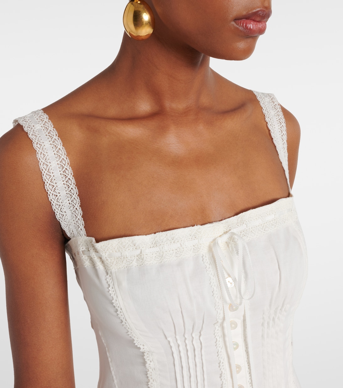 Robe midi Matilde en coton | Staud