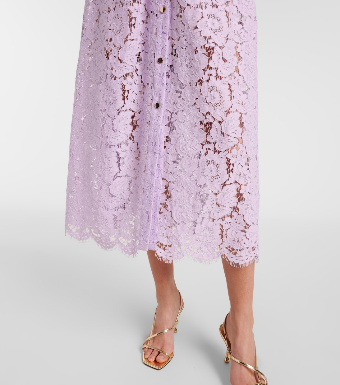 Robe midi en dentelle | Self-Portrait