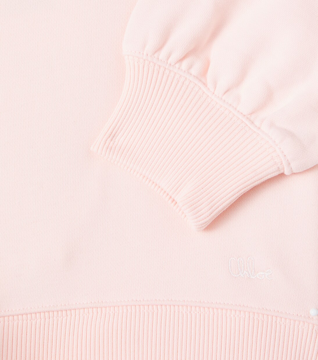 Sudadera de algodón con encaje | Chloé Kids