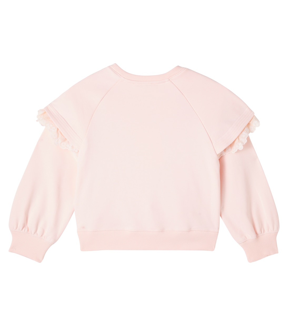 Sudadera de algodón con encaje | Chloé Kids