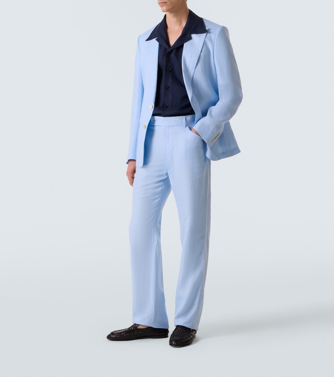 Linen straight pants  | Dolce&Gabbana