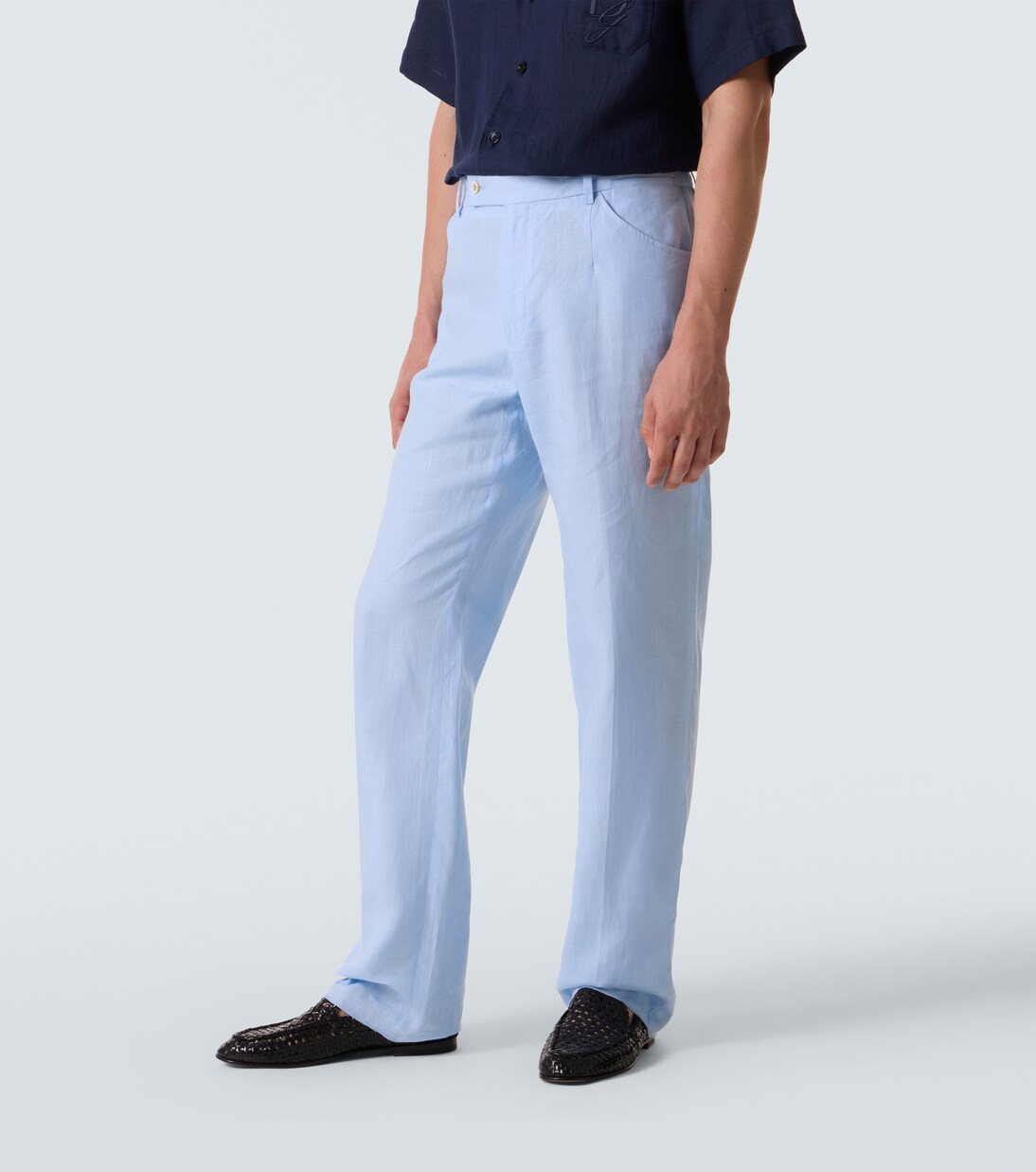 Linen straight pants  | Dolce&Gabbana