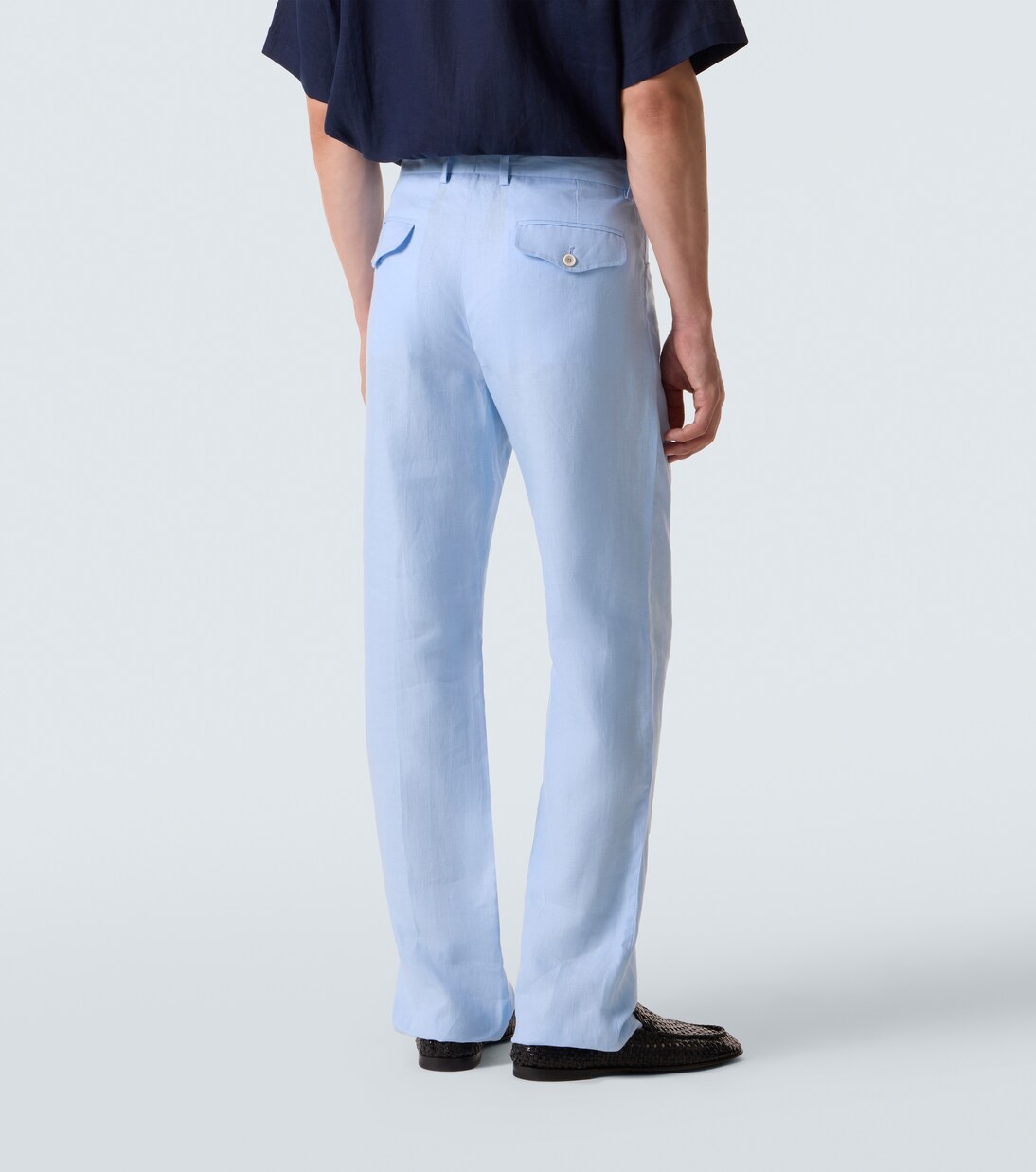 Linen straight pants  | Dolce&Gabbana