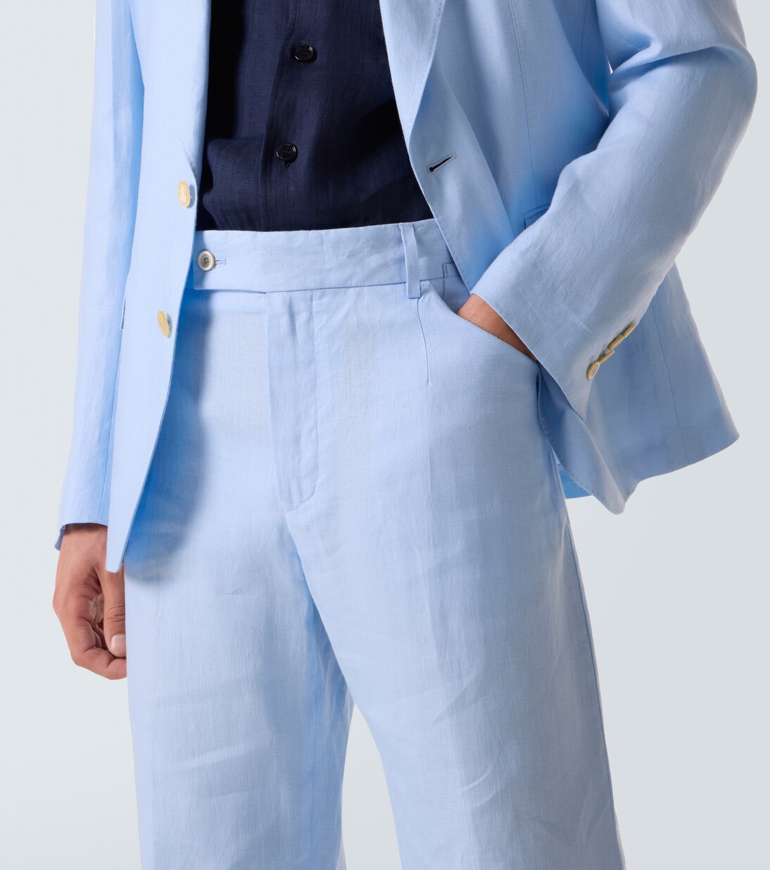 Linen straight pants  | Dolce&Gabbana