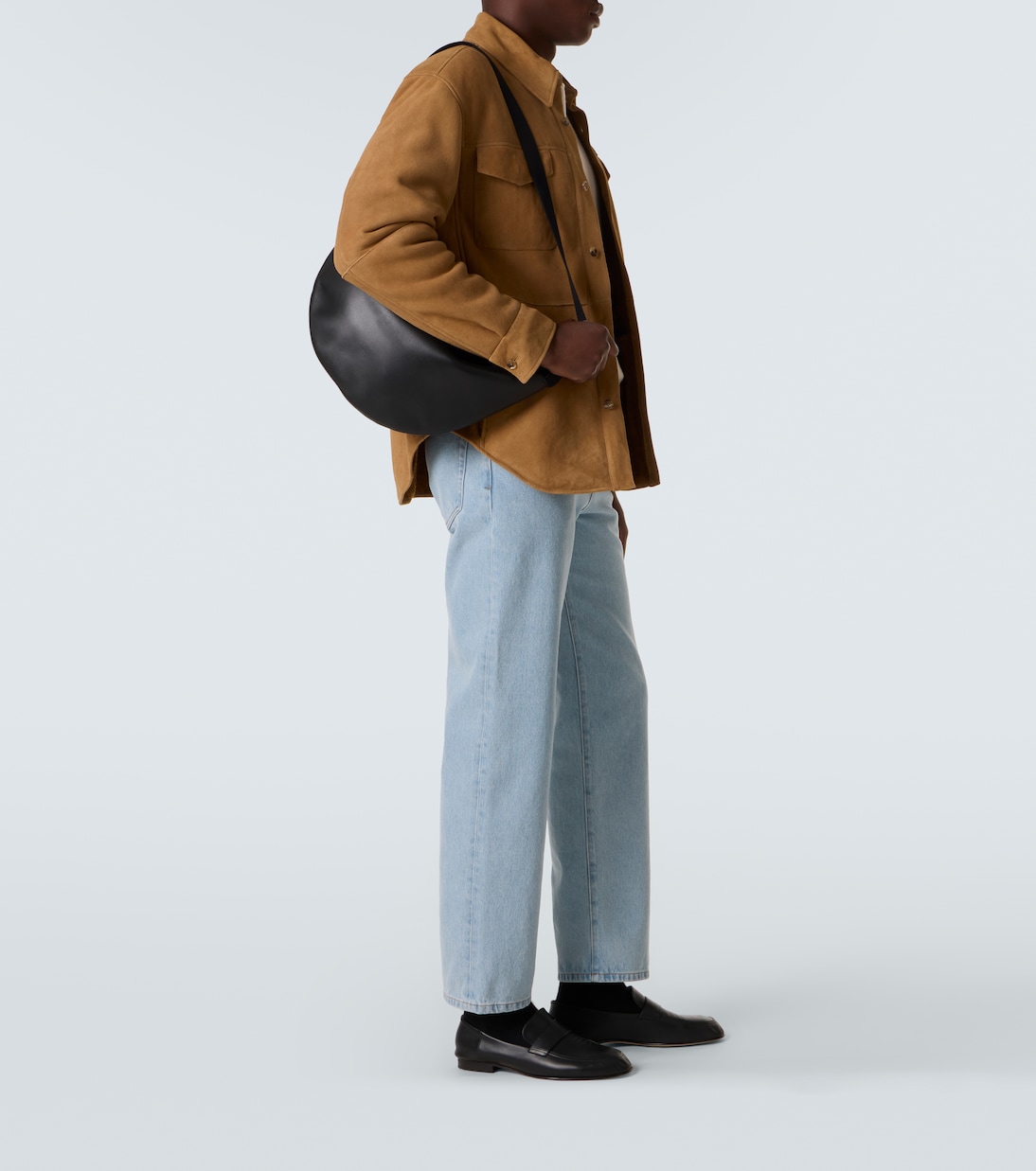 Crescent leather crossbody bag | The Row