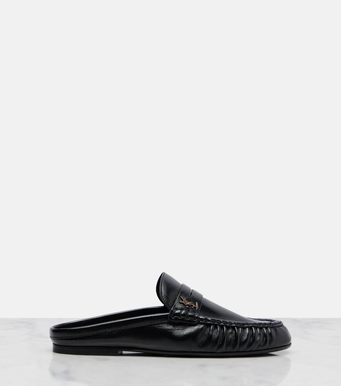 Le Loafer leather mules | Saint Laurent