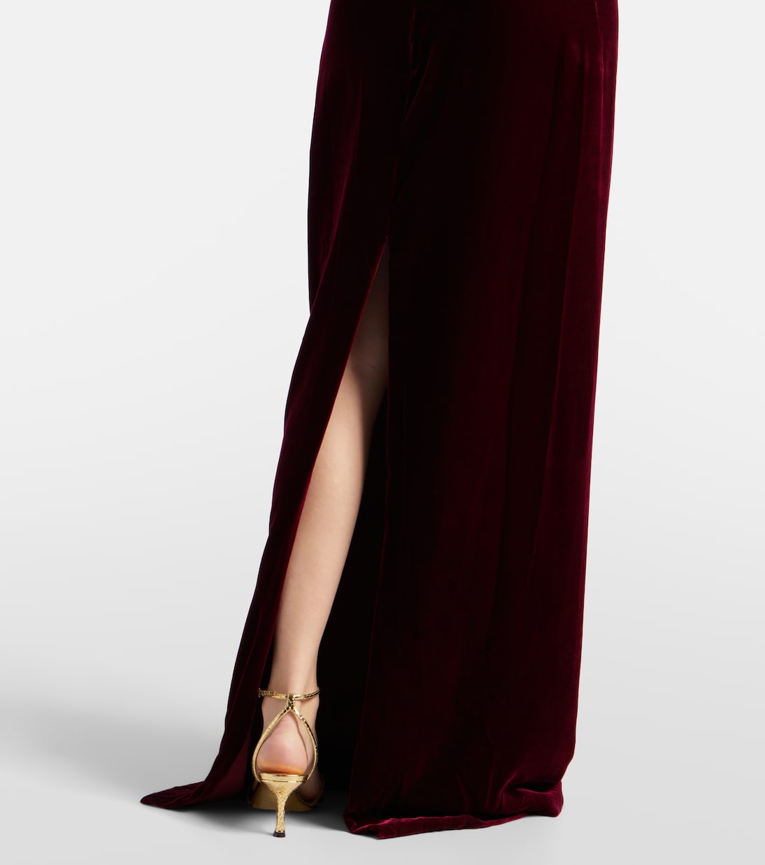 Verzierte Robe aus Samt | Costarellos