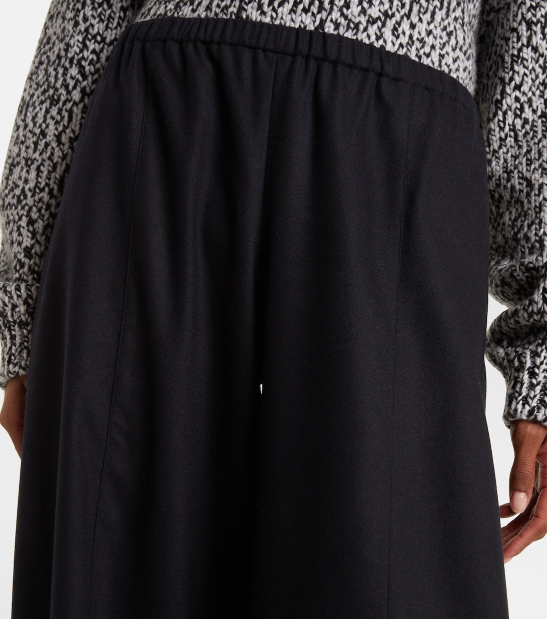 Clover wool and cashmere barrel-leg pants  | Khaite