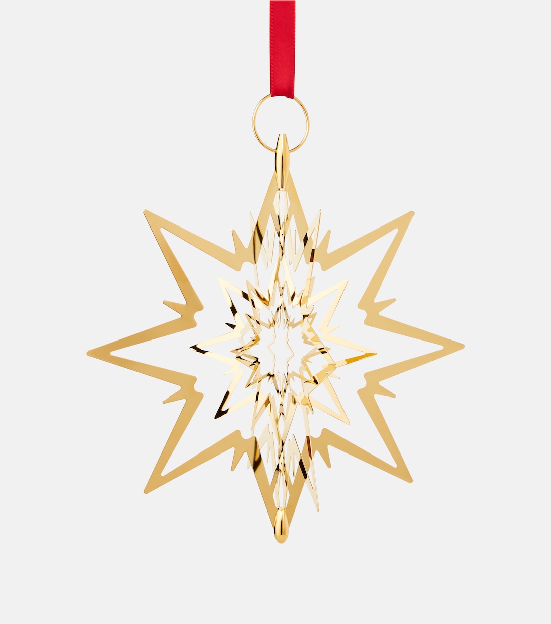 Star Large gold-plated tree topper by Flemming Eskildsen | Georg Jensen