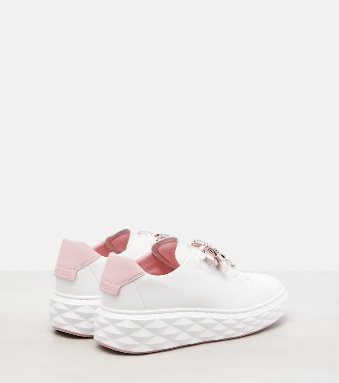 Baskets Diamond Light Maxi en cuir | Jimmy Choo