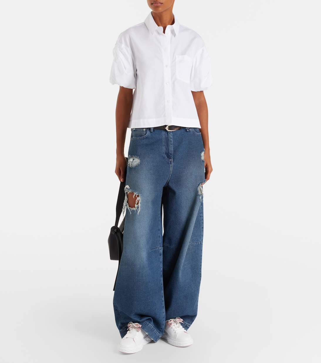 Baskets Diamond Light Maxi en cuir | Jimmy Choo