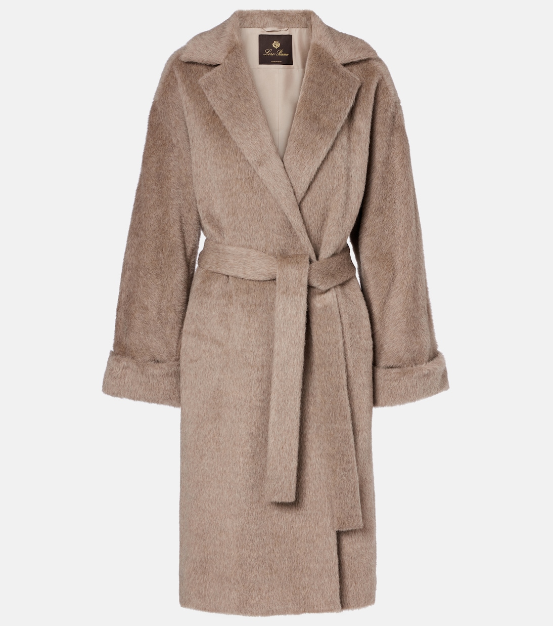 Maria alpaca and wool wrap coat | Loro Piana