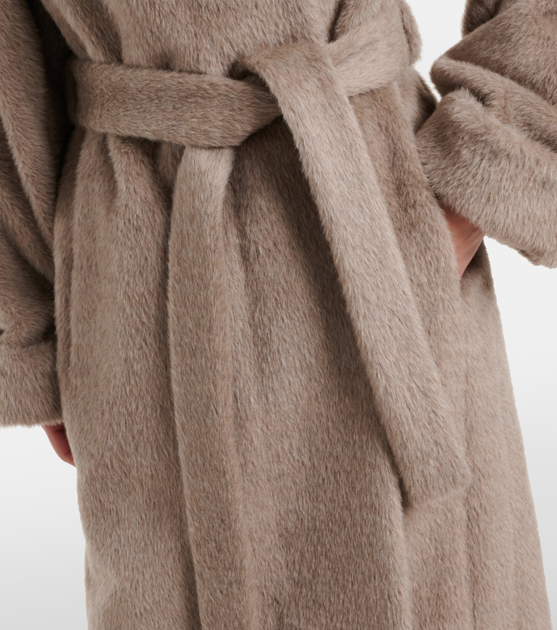 Maria alpaca and wool wrap coat | Loro Piana