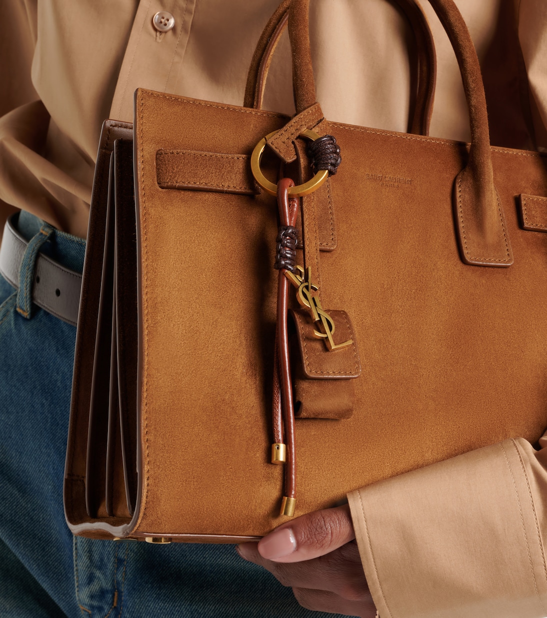 Schlüsselanhänger Cassandre aus Leder | Saint Laurent