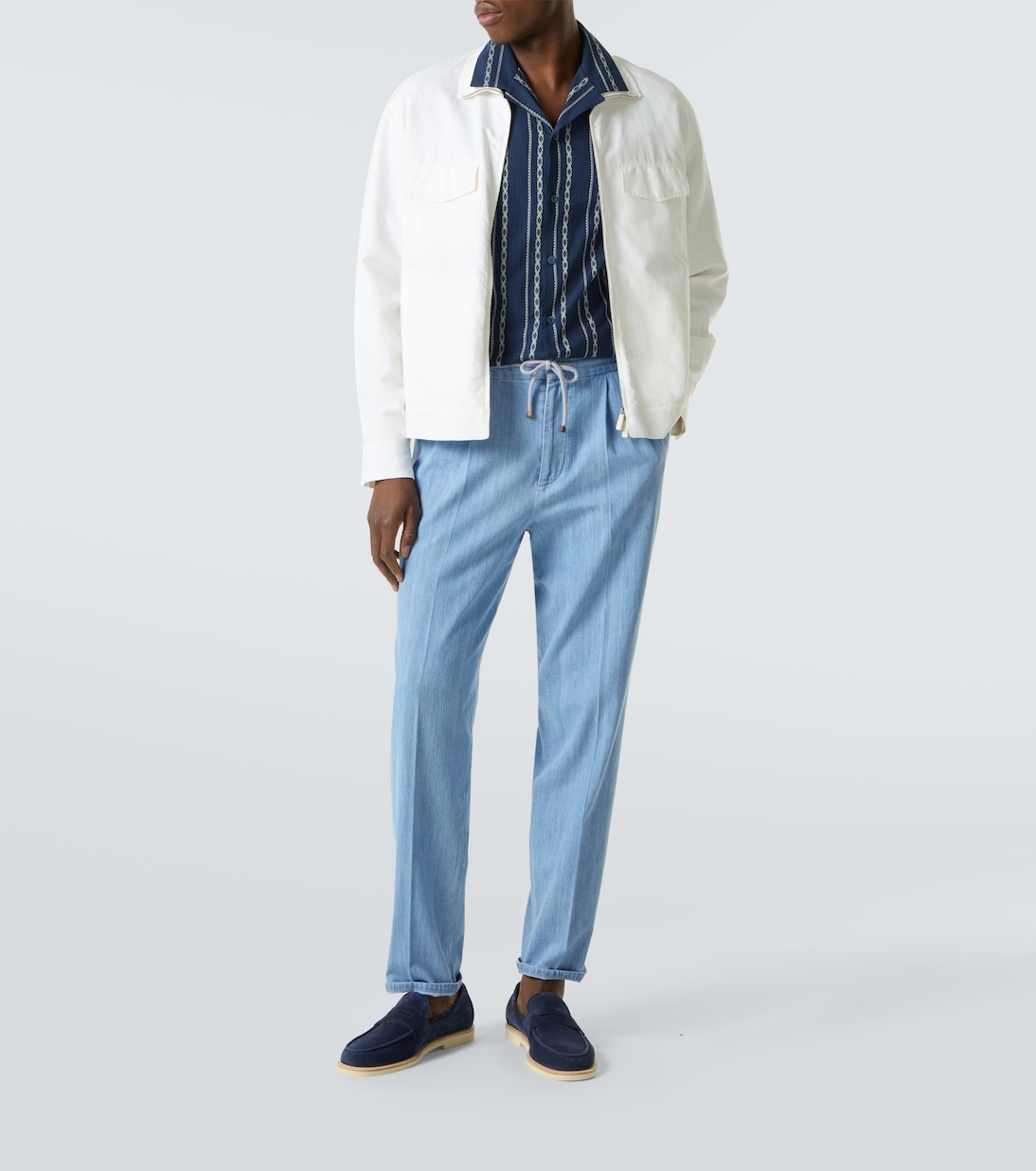 Pantalon droit en coton | Brunello Cucinelli