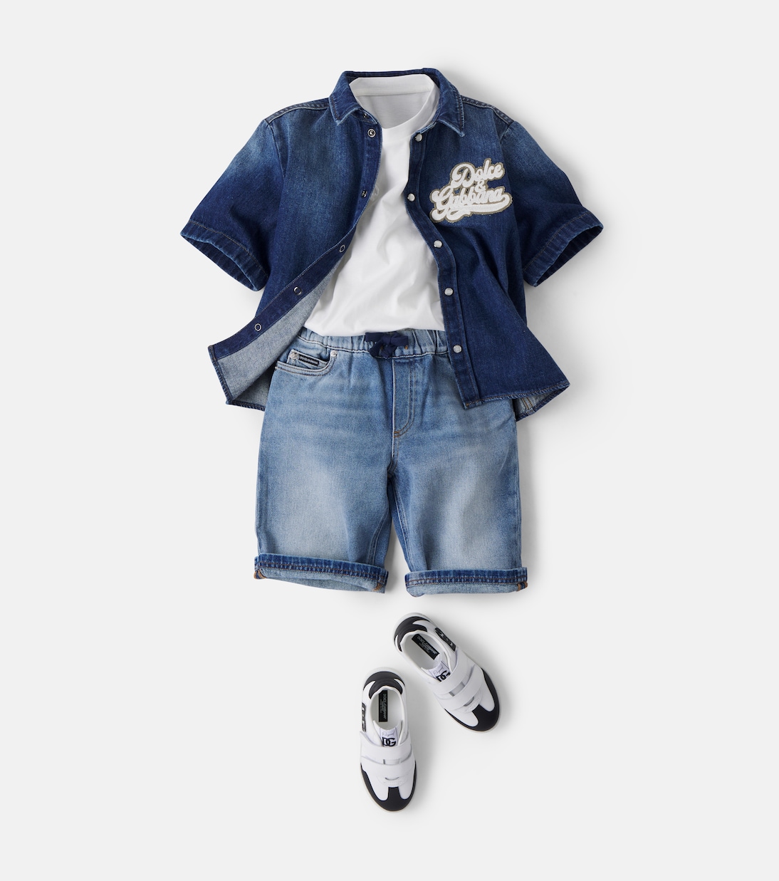 Bermuda-Shorts aus Denim | Dolce&Gabbana Kids