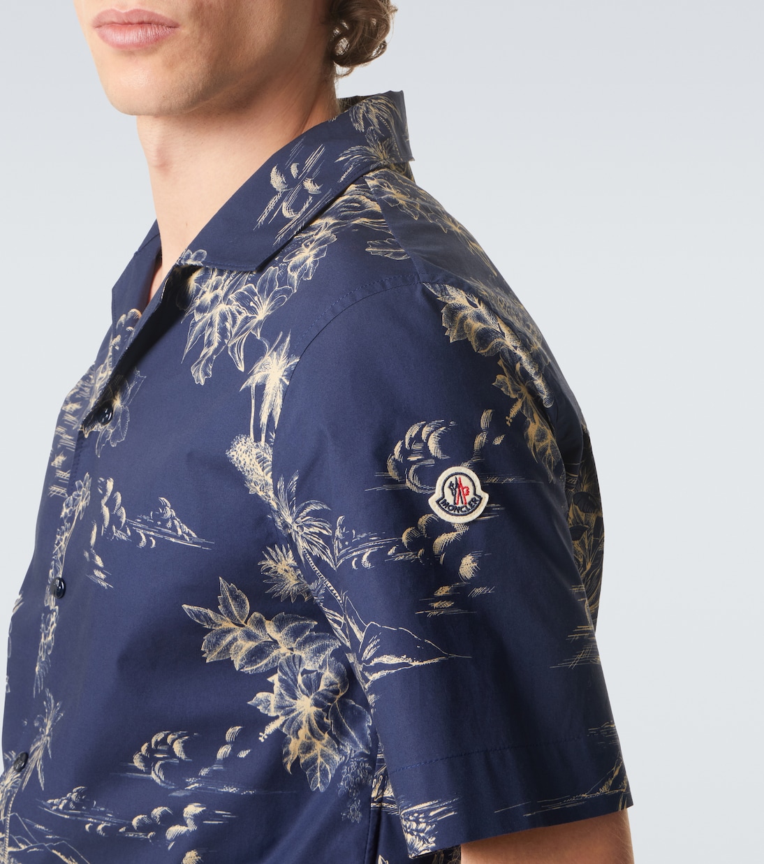 Printed cotton bowling shirt | Moncler