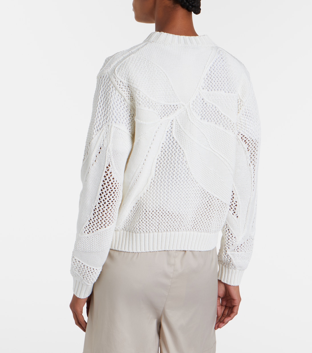 Salvo 오픈 니트 코튼 스웨터 | Max Mara