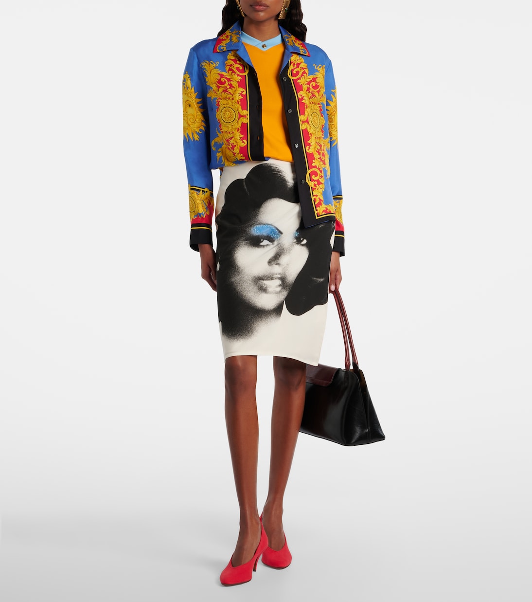 Schultertasche Vivienne Medium aus Leder | Versace