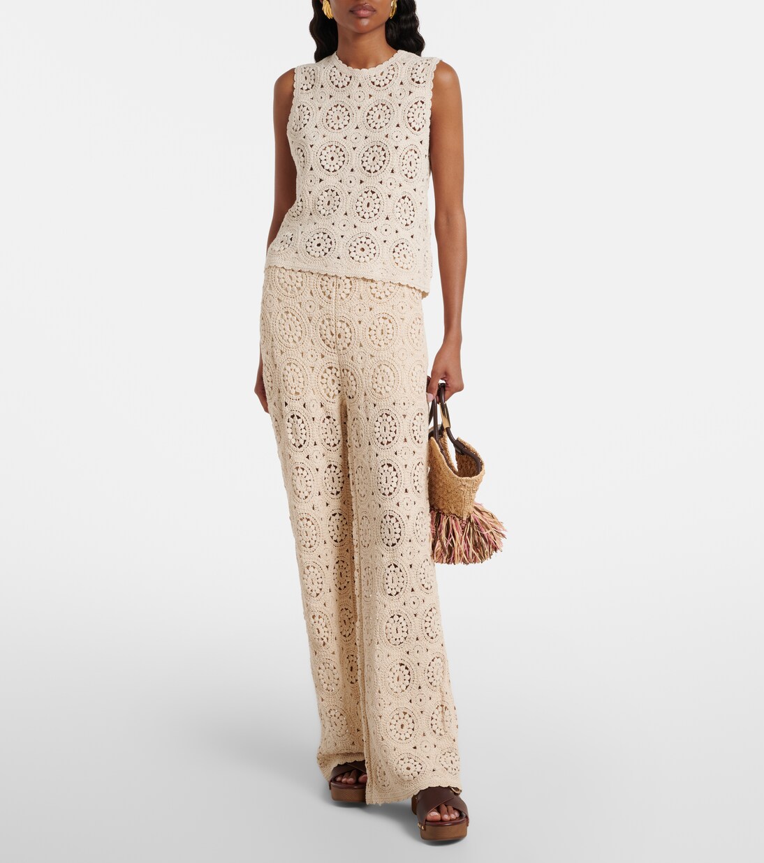 Weite Hose The Crochet aus Baumwolle | Frame