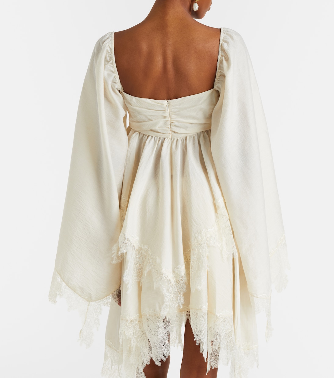 Embroidered lace-trimmed blouse | Blumarine