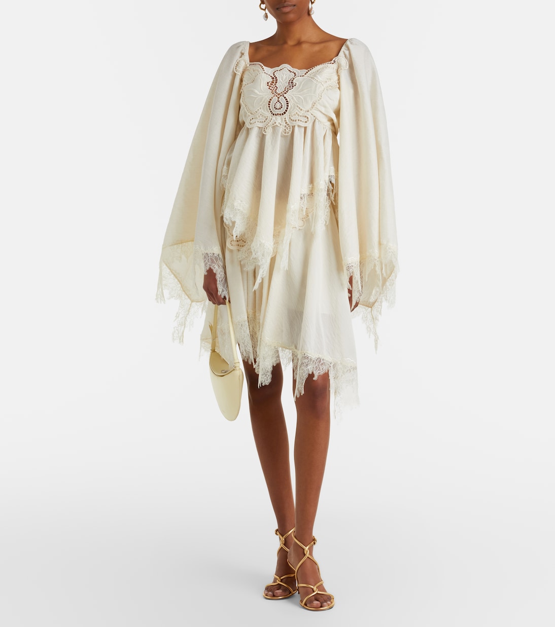 Embroidered lace-trimmed blouse | Blumarine