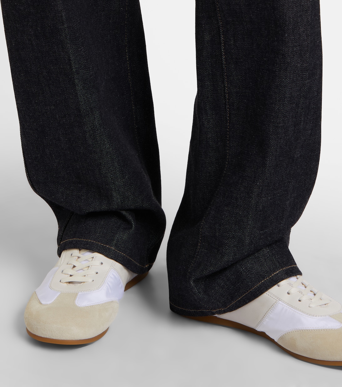 Soft suede-trimmed sneakers | Lemaire