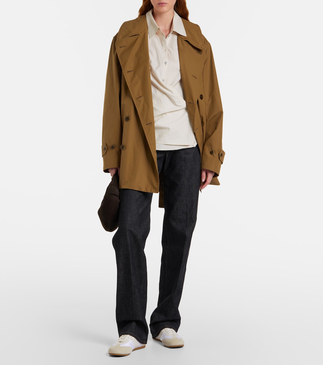 Soft suede-trimmed sneakers | Lemaire