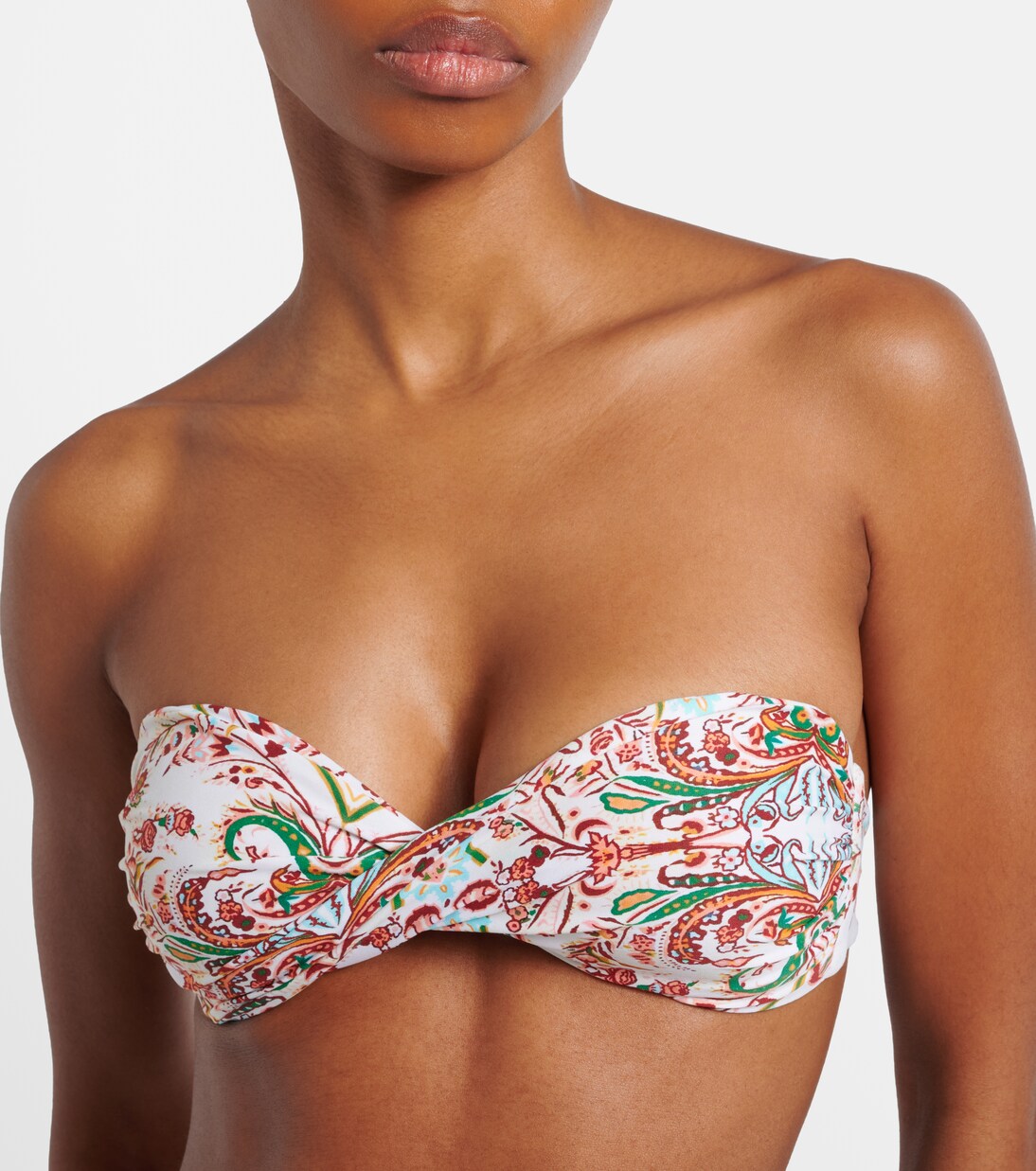 Martinique 프린트 밴듀 비키니 탑 | Melissa Odabash