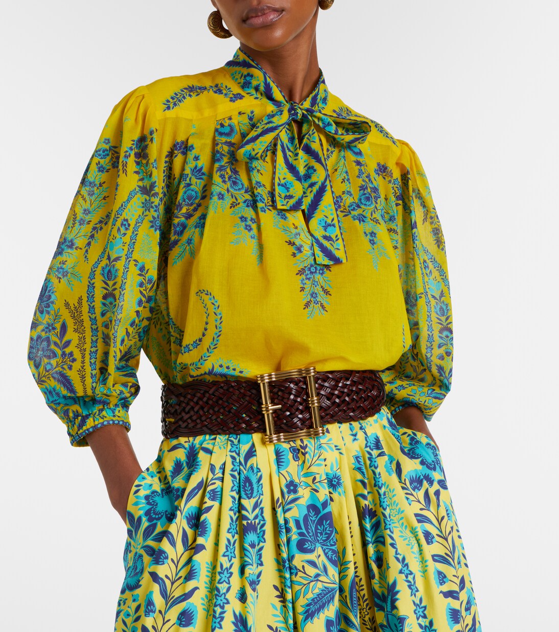 Schluppenbluse aus Baumwolle | Etro