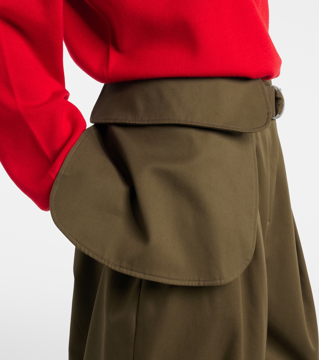 Barrel-Hose Double L aus Baumwolle und Seide | Loewe