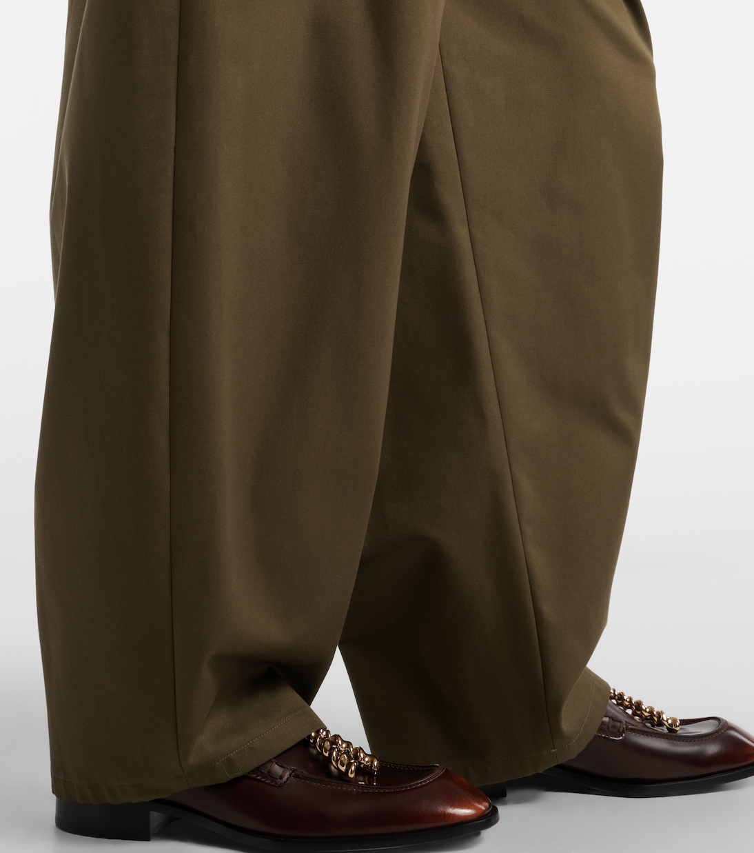 Barrel-Hose Double L aus Baumwolle und Seide | Loewe