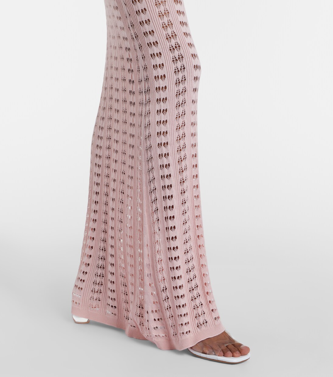 Draped pointelle maxi skirt | Aya Muse