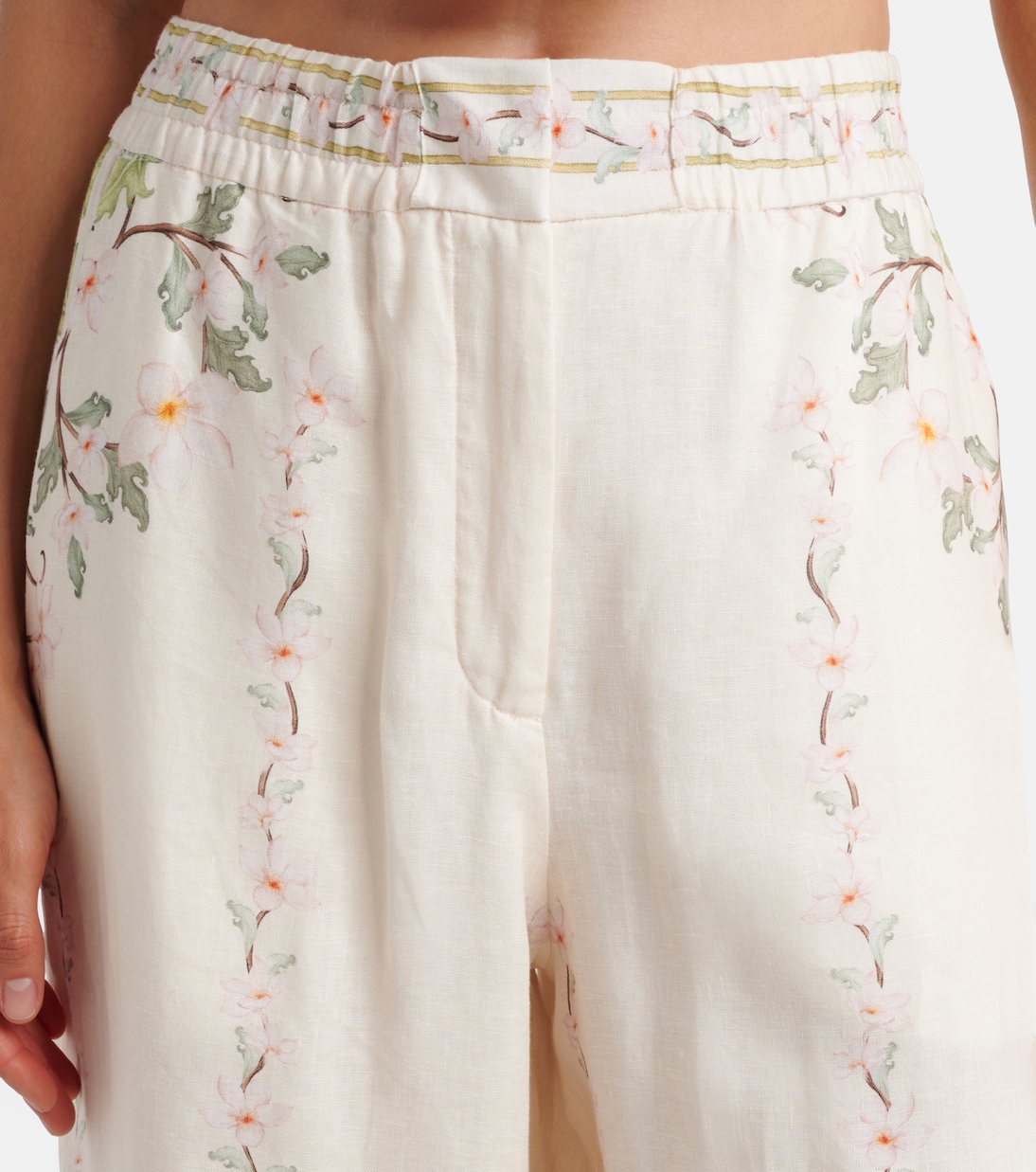 Tota floral linen wide-leg pants | Agua by Agua Bendita