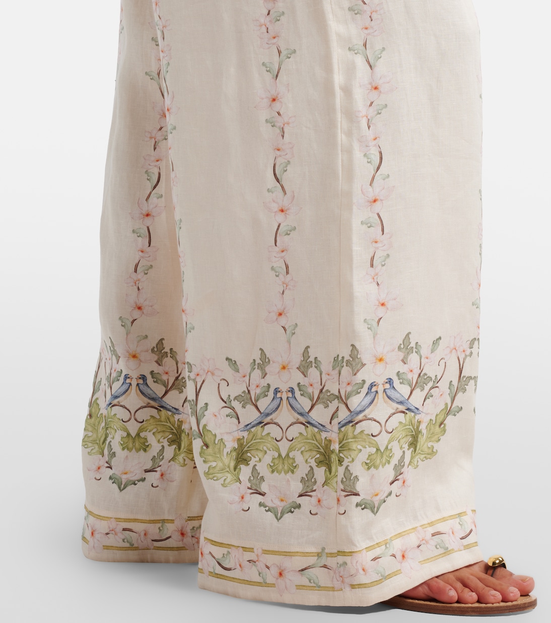 Tota floral linen wide-leg pants | Agua by Agua Bendita