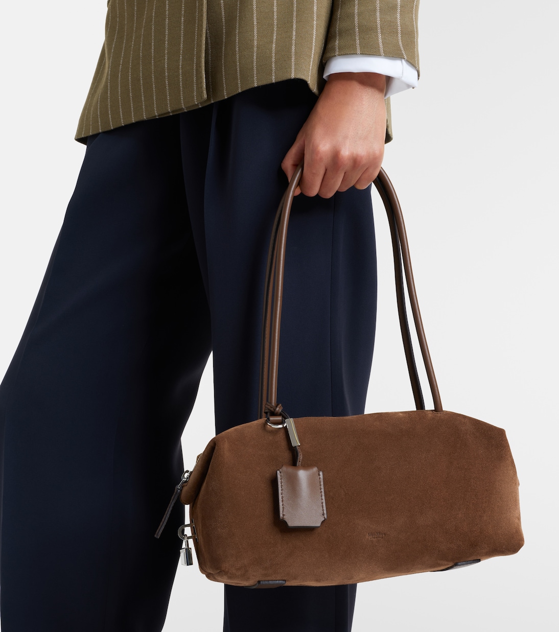 Large suede shoulder bag | Max Mara
