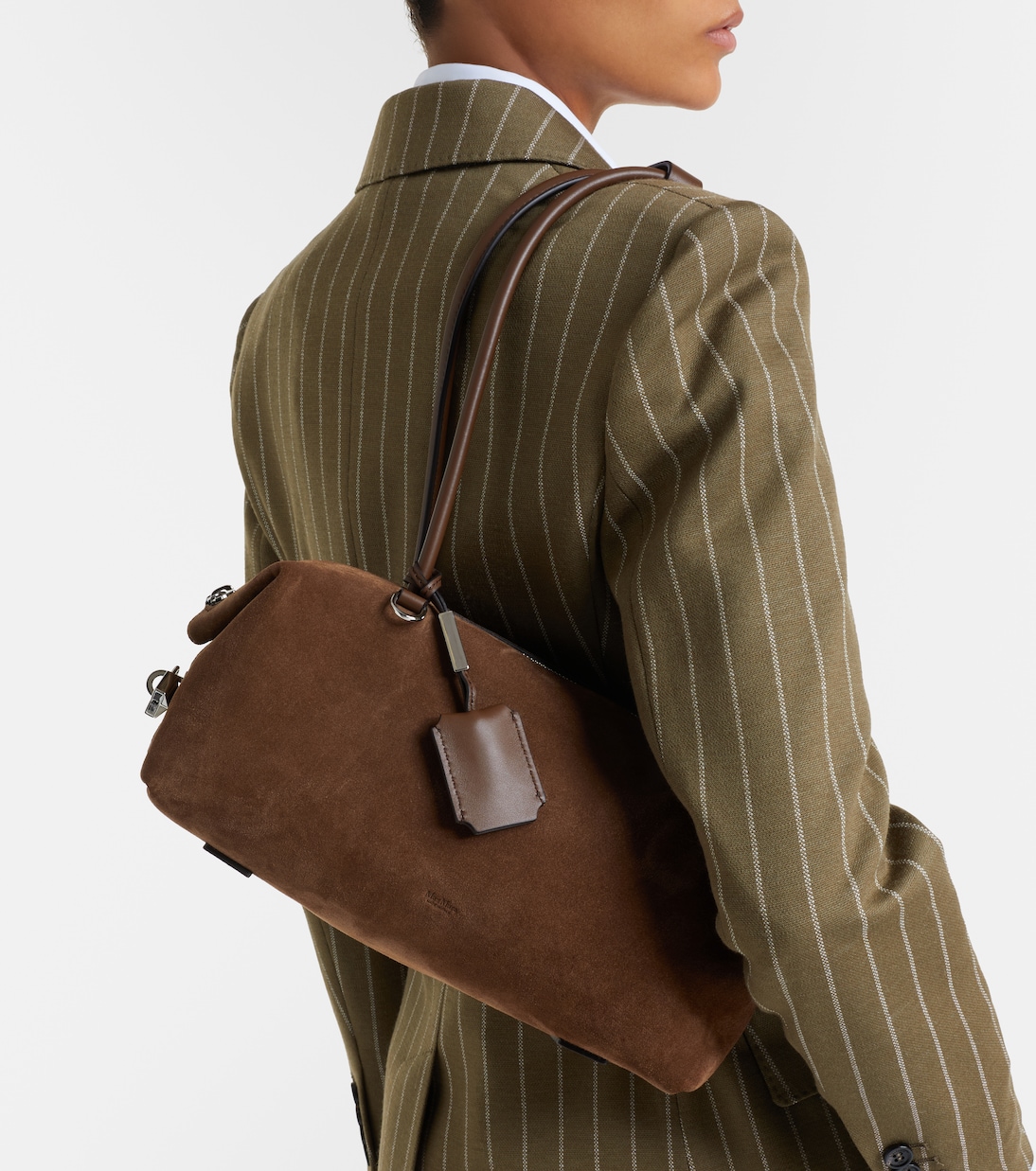 Large suede shoulder bag | Max Mara