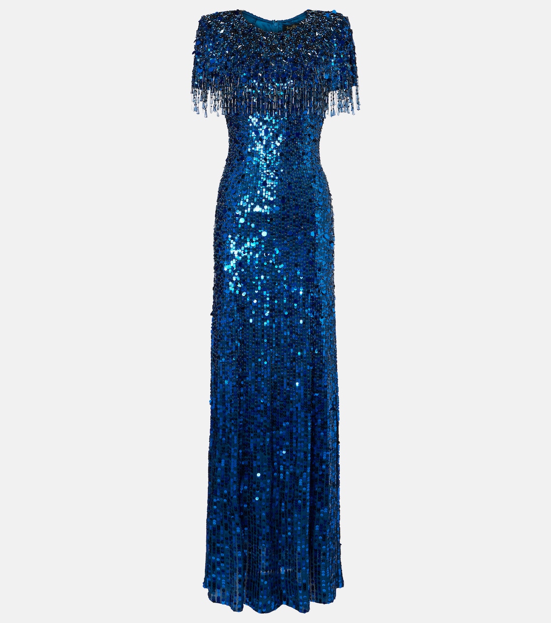 Embellished fringed gown | Jenny Packham