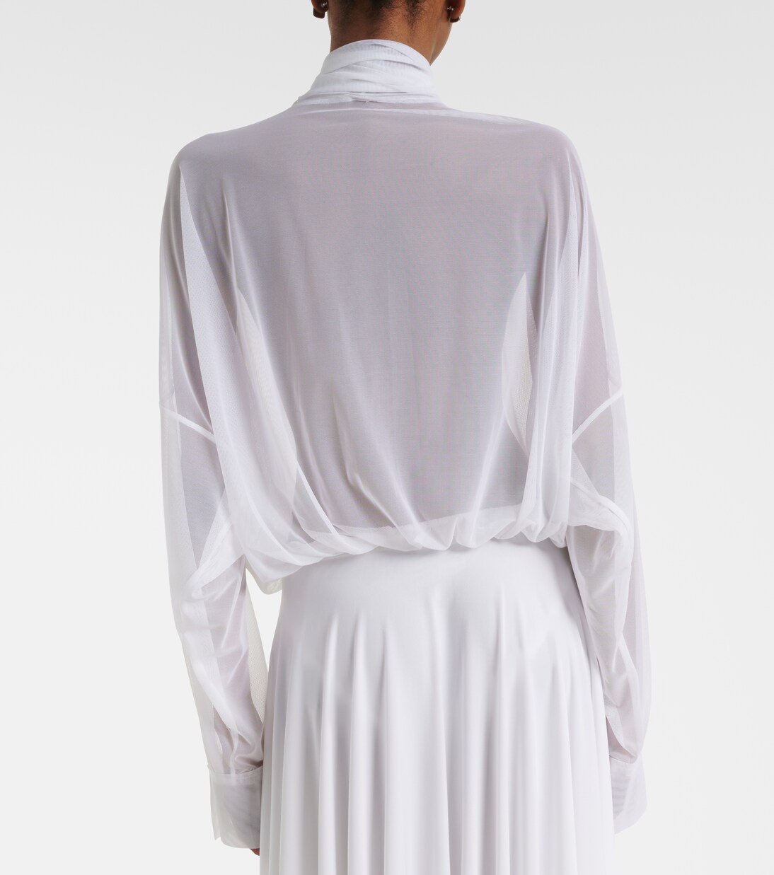 Oversized bow-detail bodysuit | Norma Kamali