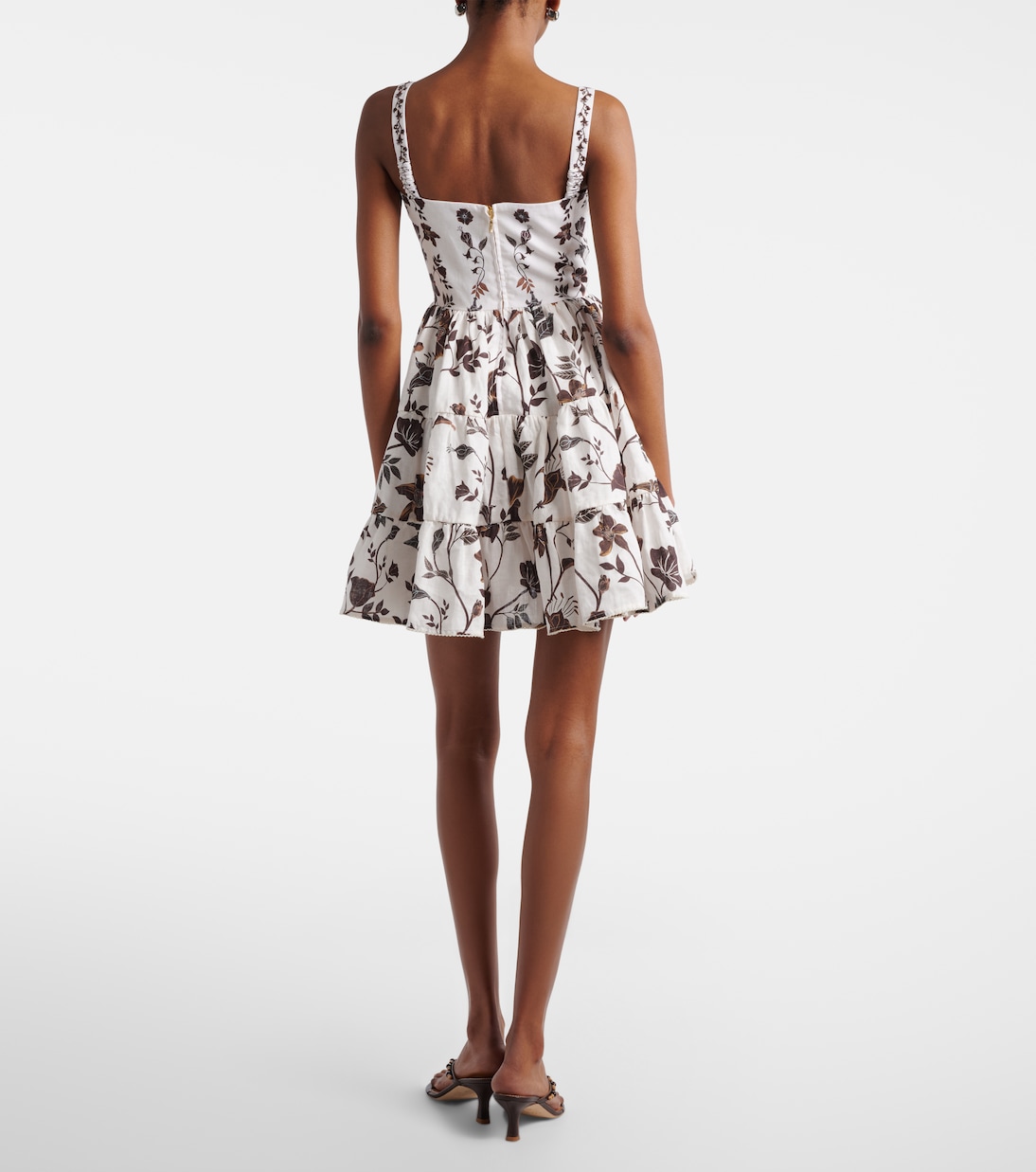 Robe Lima en lin à fleurs | Agua by Agua Bendita