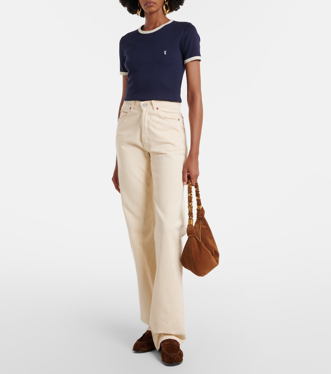 Amalia Small suede shoulder bag | Saint Laurent