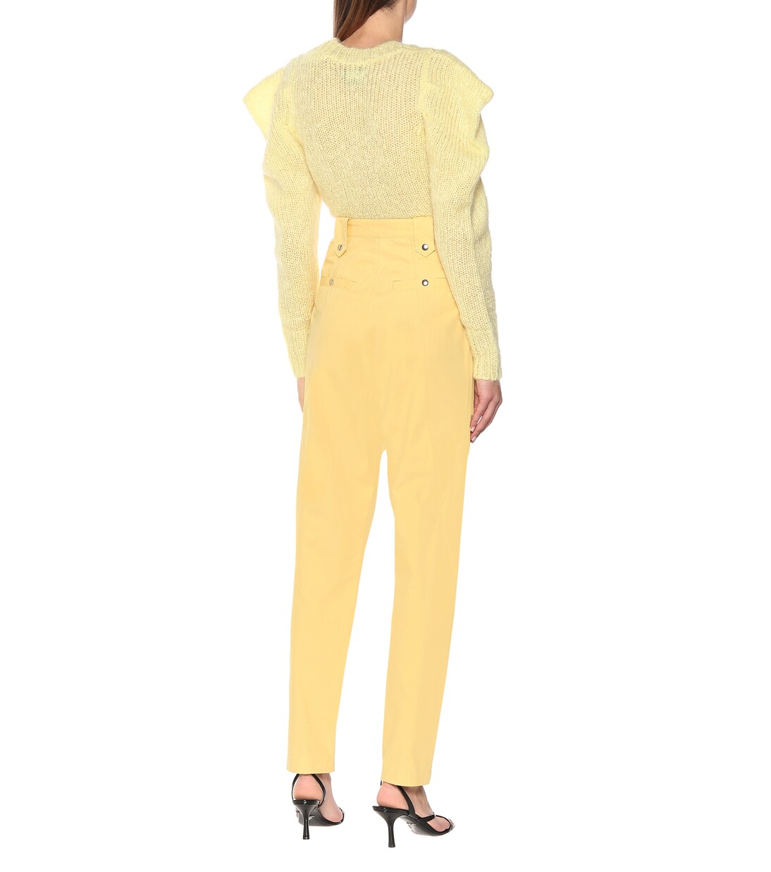 Pantalon Yerris à taille haute en coton | Isabel Marant